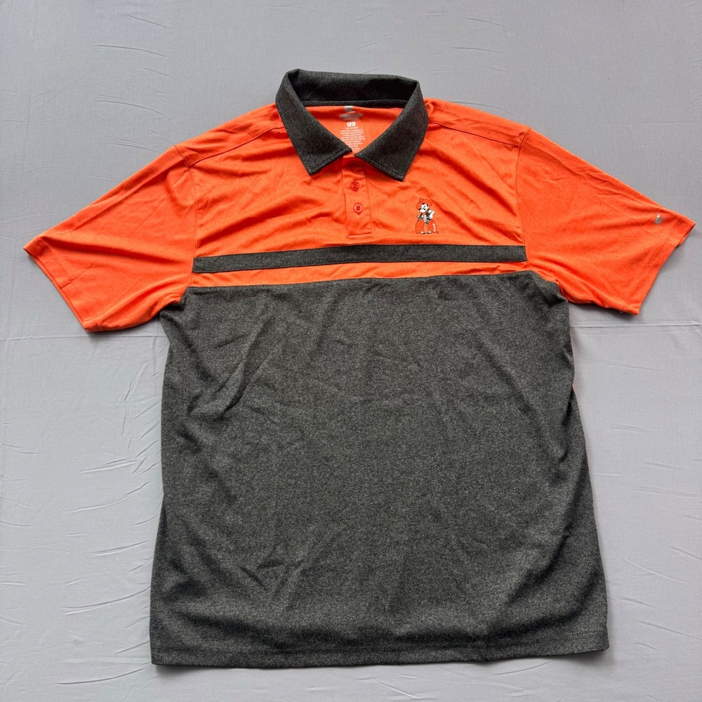 Colosseum Oklahoma State Cowboys Pistol Pete Polo Shirt Mens XL Orange Gray OSU